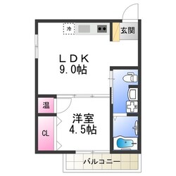 Fmaison北加賀屋Ⅲ番館の物件間取画像